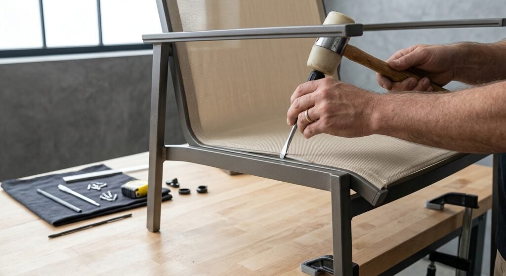 Brown Jordan sling replacement | Brown Jordan patio furniture maintenance