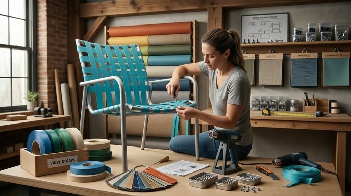 vinyl strap replacement guide for patio chairs