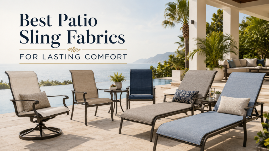 Best Patio Sling Fabrics for Lasting Comfort